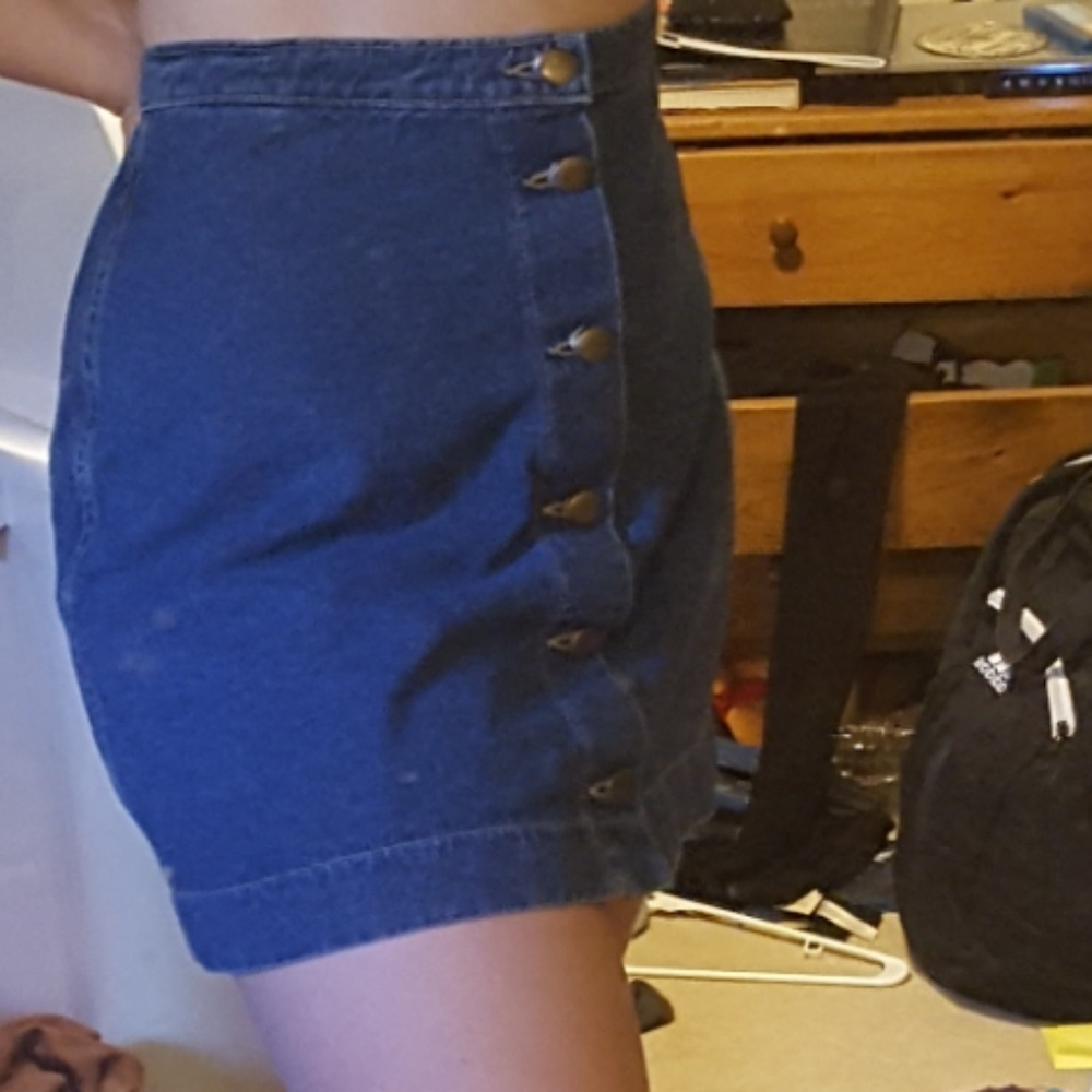 American Apparel Jean Denim Skirt Large
